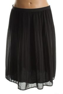 DKNY New Black Mid Length Pleated Skirt Plus 18W BHFO