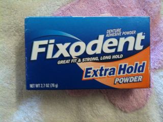 Fixodent Extra Hold Denture Adhesive Powder 2 7 Oz