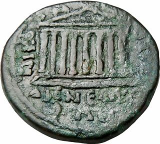 SEPTIMIUS Severus AE Nicomedia Bithynia Eight Column Temple Ancient