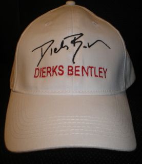 DIERKS BENTLEY CAP / HAT WITH STITCHED AUTOGRAPH