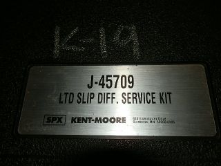  GM GMT560 DANA 80 LIMITED SLIP DIFFERENTIAL SERVICE TOOL KIT J 45709