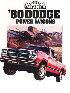 1980 Dodge Power Wagon Ram Truck Original Sales Brochure Catalog W150