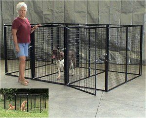Dog Kennels Dog Fencing Cage Crate in Outdoor 3RUNS