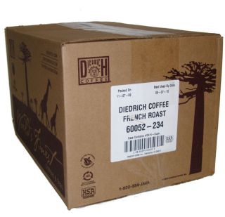 DIEDRICH FRENCH ROAST COFFEE K CUPS 96 PER CASE DATED 10/31/11