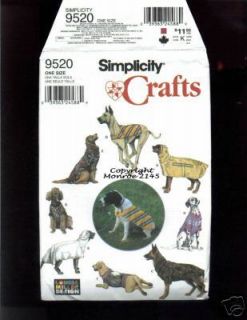 Dog Clothing Sewing Pattern Dogs Clothes Patterns SM LG