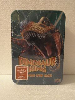 Tin Dinosaur King Trading Cards Plus 1 Exclusive Card 6 Booster Packs