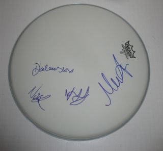  Group Band Signed Autographed Remo Drumhead Dolores ORiordan