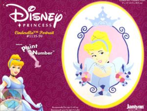 Paint by Number Art Kit Disney Cinderella Portrait