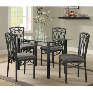 dining table with glass top from brookstone this casual glass top
