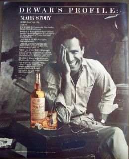 1983 Dewars Profile Mark Story Vintage Whisky Ad