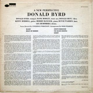 Donald Byrd A New Perspective LP Blue Note BST 84124 US 1973 RVG Duke