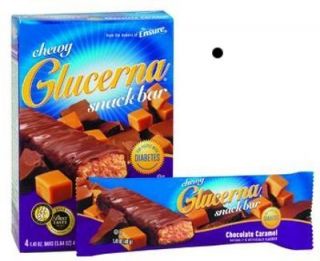 24 Chewy Glucerna Diabetic Snack Bar Chocolate Caramel