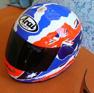arai Doohan OK xxl extra extra large motorcycle helmet used w extra