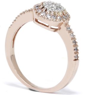 2ct Cluster Diamond Anniversary Right Hand Engagement Ring 14k Rose
