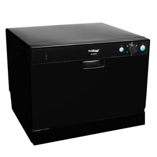  by EdgeStar Black 6 Place Setting Countertop Dishwasher PDW60EB