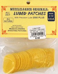 New Muzzleloader Originals Lubed Patches 50 59 Cal 100 Pack