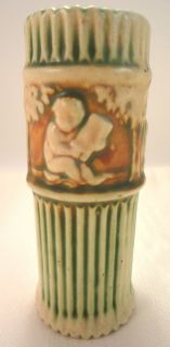 Roseville Pottery Donatello Column Vase