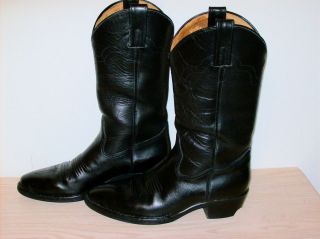 Double H Brand HH Mens Western Boots Cowboy Boots Black Size 8D Clean
