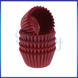  Red Cake Chocolate Paper Cases Cupcake Liners Baking Cups Wraps