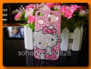 Diamond Hello Kitty Bling Crystal Case Cover for iPhone 4 4G 4S D1
