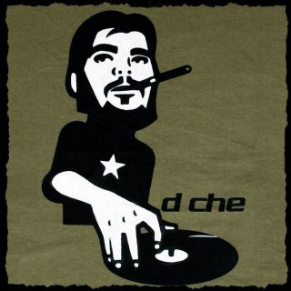 Cool DJ Che Guevara Turntables Club T Shirt s Party Cuba Freedom Vinyl
