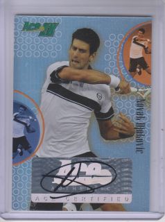 2011 Ace Authentic EX 78 Novak Djokovic 50