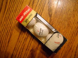 Vintage Spalding Air Flite Golf Balls   3 Pack   New In Sleeve