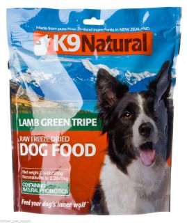 K9 Natural Lamb and Green Tripe Freeze Dried Raw Dog Food