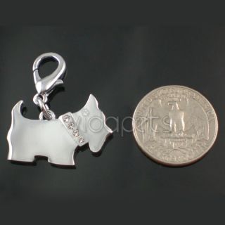 dog cat collar charm clear rhinestone nothing says more about
