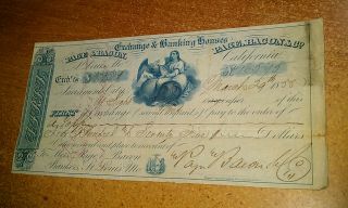 1855 Sacramento City Cal Page & Bacon 1st Exchange Banking House Eagle