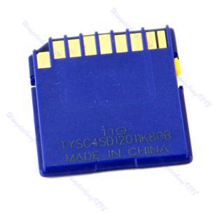  8g SD Secure Digital Flash Memory Card for Camera GPS Case New