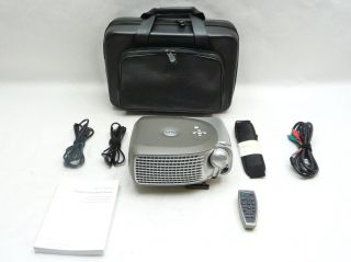  HD DLP Digital Home Theater Computer Video Projector w Case