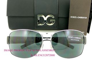 New Dolce Gabbana Sunglasses D G 2027B 061 Black