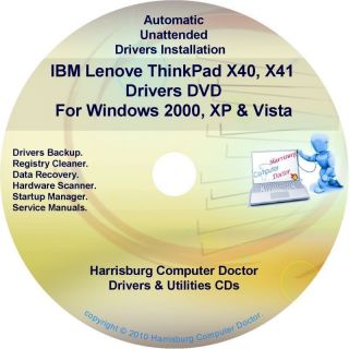 IBM Lenovo ThinkPad x40 X41 Drivers Disc CD DVD