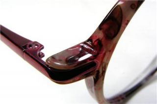 Red Wine Marble Round Vintage Dollond Aitchison UK Retro Eyeglass