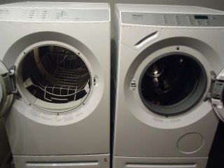 MIELE 27/27 ELECTRIC WASHER / DRYER SET WHITE W4840 / T9800