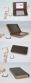 description nintendo dsi xl gaming system bronze w charger and