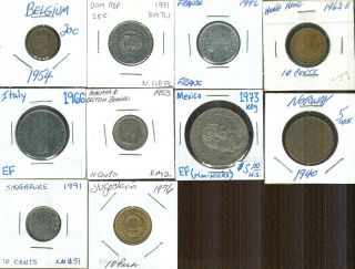 10 Different Countries 10 Different Coins Circulated 123