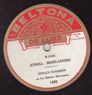 Donald Davidson Beltona 1499 Hohner Harmonica Atholl Highlanders