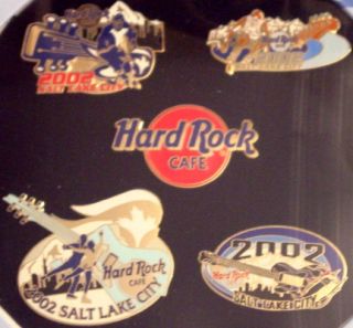 Hard Rock Cafe  2002 Olympics Winter Games 5 Pins Salt Lake City