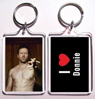 Donnie Wahlberg I Love Donnie Keychain 1 New Kids on The Block Blue