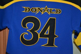 Disney Donald Duck Destroyers 34 Disneyland Hockey Jersey Shirt Youth