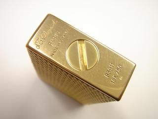 ST Dupont Lighter Ligne 1 Large Solid Gold 18K (14944) *RARE*