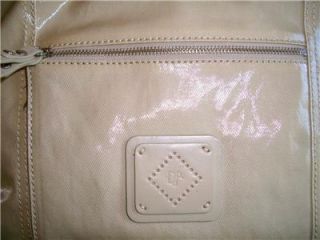 Donald Pliner Beige Leather Sac Bag Tote Purse Handbag