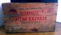 Remington Dupont Kleanbore Nitro Express Ammo Wood Box