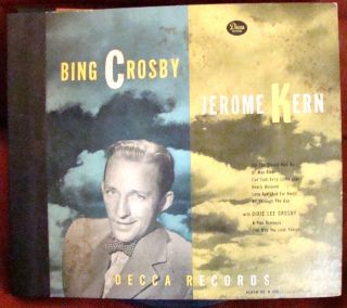 Bing Crosby Jerome Kern with Dixie Lee Crosby RPM Record Album No A