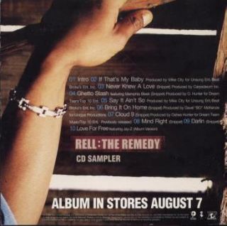  Remedy CD Sampler PROMO Music CD DJ Clue 10 trk HTF Unreleased Album