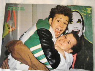 Donnie Wahlberg New Kids on the Block pinup clipping with brother