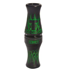 ZINK Calls ATM Green Machine Double Reed Duck Call Black Swirl New