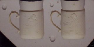 Ceramic Mold Molds 2 Housework Cups Duncan 501A
